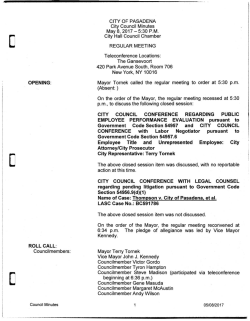 D - City of Pasadena