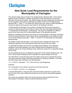 Snow Load Requirements