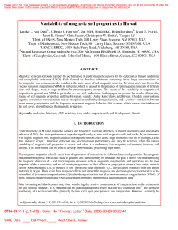 Variability of magnetic soil properties in Hawaii