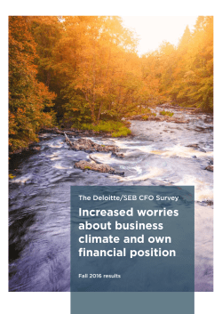 CFO Survey Fall 2016