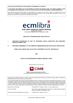 Circular dated 28 July 2015