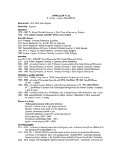 Curriculum Vitae - IFIN-HH