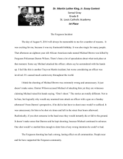 Dr. Martin Luther King, Jr. Essay Contest Soreal Gray Grade 8 St