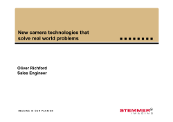 New camera technologies that solve real world problems