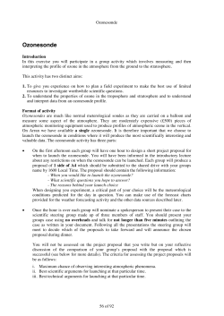 Ozonesonde - University of Reading, Department of Meteorology
