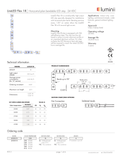 LineLED Flex 18 Horizontal plan bendable LED strip