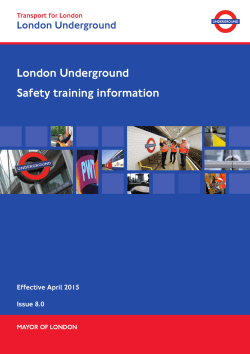 Safety Training Information Booklet