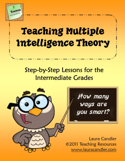 Teaching Multiple Intelligences
