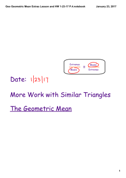 Geo Geometric Mean Extras Lesson and HW 1-23