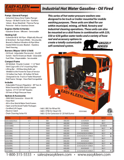 Industrial Hot Water Gas - Oil Fired - Grizzly Series.indd