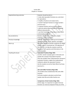 Fractions - Suman Prakashan