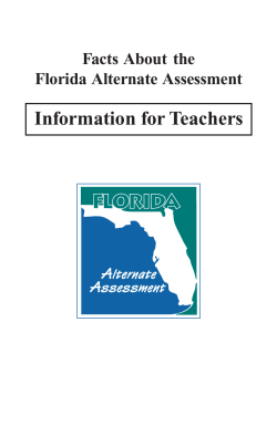 Parent brochure - Florida Department Of Education