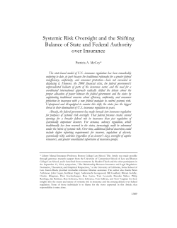 Systemic Risk Oversight and the Shifting Balance of State