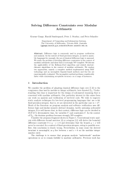 Solving Difference Constraints over Modular Arithmetic