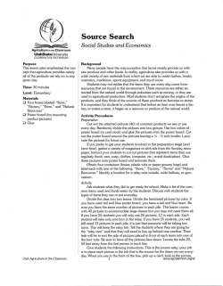Source Search - National Agriculture in the Classroom