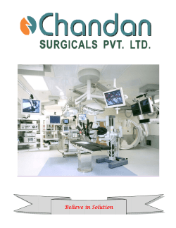 Brochure - Chandan Surgicals Pvt. Ltd.