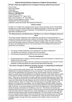 St Peter`s CEVA Primary School - West