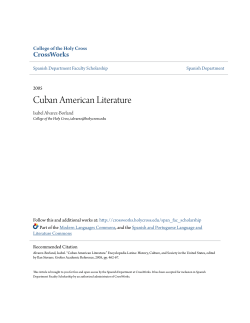 Cuban American Literature - CrossWorks
