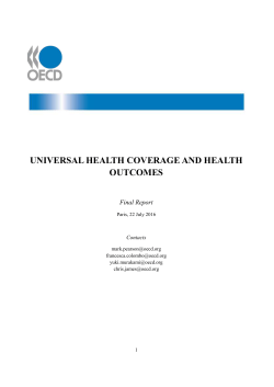 universal health coverage and health outcomes