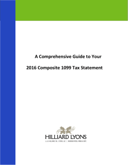 1099 Guide - Hilliard Lyons