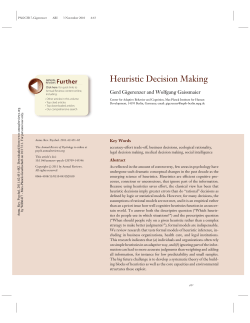 Heuristic Decision Making - Loading - Max-Planck