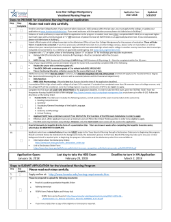 Steps to PREPARE for Vocational Nursing Program Application
