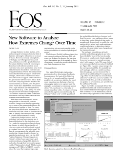 New Software to Analyze How Extremes Change Over Time