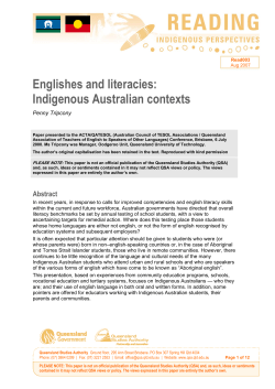 Englishes and literacies