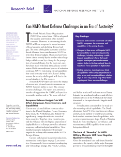 Can NATO Meet Defense Challenges in an Era