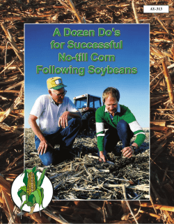 A Dozen Do`s for Successful No-till Corn