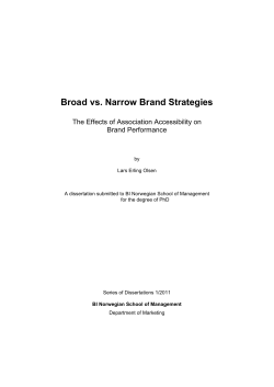 Broad vs. Narrow Brand Strategies