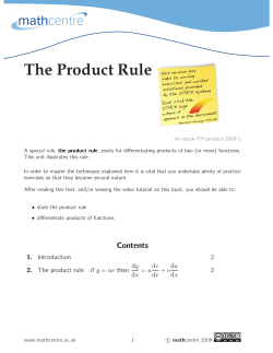2. The product rule