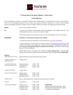 9th Annual Power of the Flower Exhibition &ndash; Call for Entries &ldquo;A New
