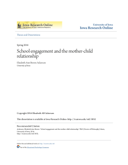 School engagement and the mother