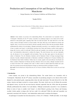 Production and Consumption of Art and Design in Victorian