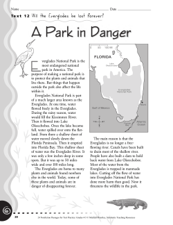 Text 12 Will the Everglades be lost forever?
