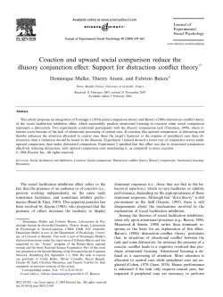 Coaction and upward social comparison reduce the illusory