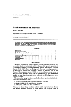 Land nemertines of Australia