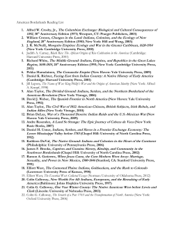 American Borderlands Reading List 1. Alfred W. Crosby