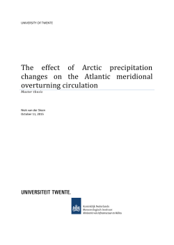 The effect of Arctic precipitation changes on the Atlantic meridional