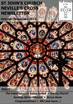 ST JOHN`S CHURCH NEVILLE`S CROSS NEWSLETTER