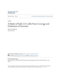 A Matter of Faith: US Cable News Coverage and