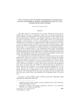 The 3-D truncation filtering methodology defined for planar