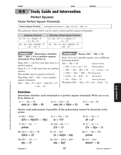Answers - TeacherWeb