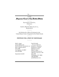 Electronic Arts v. Keller - Santa Clara Law Digital Commons
