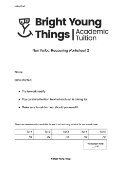 Non-Verbal Reasoning 3