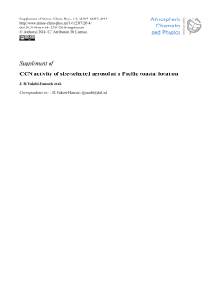 Supplement - Atmos. Chem. Phys