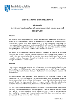 Group 15 Finite Element Analysis Option B