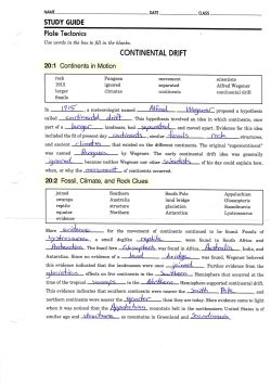 Fill in the Blanks 20:1, 20:2, 20:3, 20:4 (Answers)