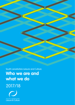 the Who we are and what we do document